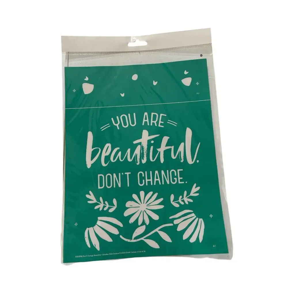 NWT 6 Chalk‎ Couture 8.5 X11 Transfer Stencils